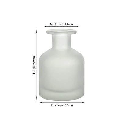 wholesale frost 150ml aroma reed spread incense glass diffuser bottle with cork