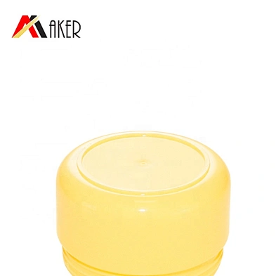 Cosmetic Mini Skin Care Face Cream Jar PP Plastic Hot Sale Empty Small Yellow 20g Screen Printing Beauty Packaging Round