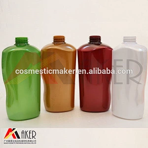 Custom 650ml PET Plastic Bottles for Shampoo Packaging Set with Lotion Pump