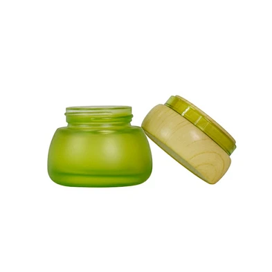 factoty custom luxury personal care 1oz 30g cosmetic jars care packaging lotion cream glass jar set