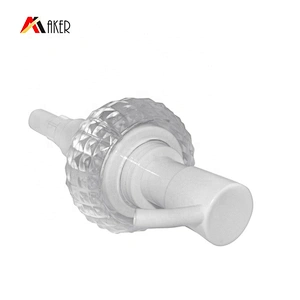 Custom Special Design 32/410 White Cosmetic Screw Lotion Pump Head with Transparent Lid