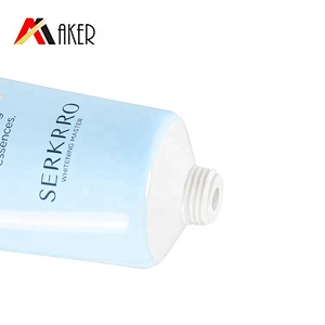 New products round 100ml LDPE plastic cosmetic face wash cleanser cream tube packaging for sale