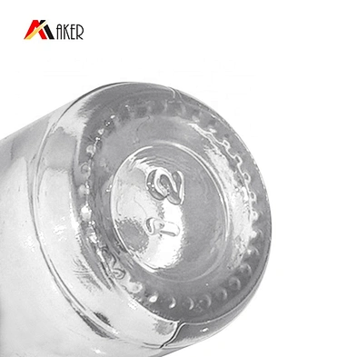 Factory price clear custom round 5ml perfume essential oil glass roll on bottle with stainless steel roller