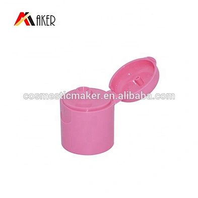 Factory wholesale 24mm pink color PP plastic flip top cap plastic bottles cap