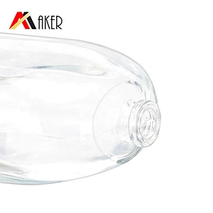 China manufacturer 100ml clear perfume glass bottle with gold aluminum sprayer acrylic cap