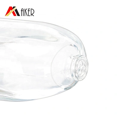 China manufacturer 100ml clear perfume glass bottle with gold aluminum sprayer acrylic cap