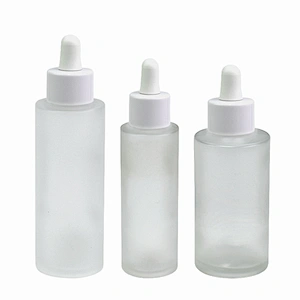 empty serum glass bottle personal care packaging oil dropper essential bottle