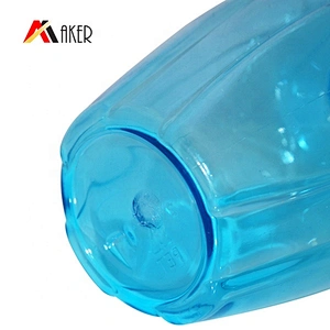 Latest design blue 200ml PET cosmetic pump spray plastic bottle