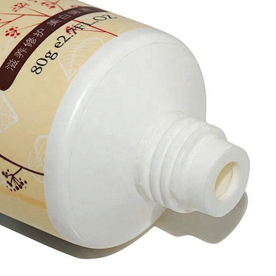 80g Empty Round Plastic Packaging Squeeze Cosmetic Cream Lotion Soft Tube with Acrylic Cap