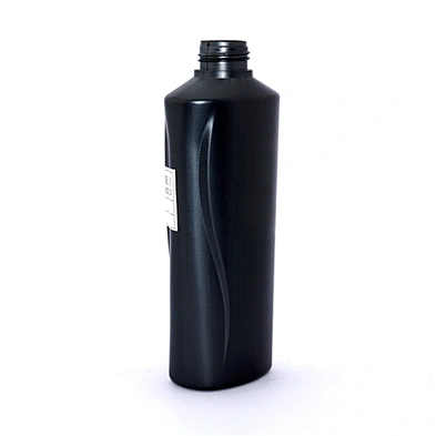 Wholesale 400ml empty black PE plastic shampoo bottle packaging with press pump