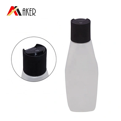 Wholesale price 24/410 round black PP plastic disc top cap for bottle