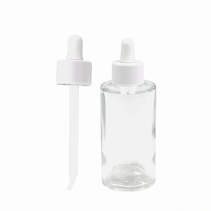 cosmetic glass message oil bottle essential oil packaging personal care serum clear child proof dropper glass bottle