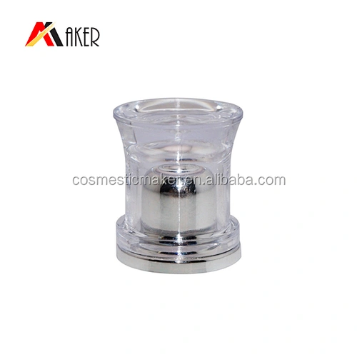 10mm AS and PS plastic acrylic plating screw cap for cosmetic tube