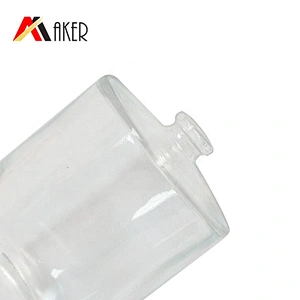 China factory empty 100ml clear cylinder glass perfume bottle packaging with gold aluminum sprayer
