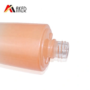 Wholesale stock Painted pearl color oval 30g 50g 100g 120g cosmetic glass lotion bottle with gold cream pump