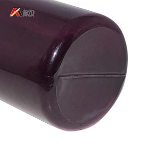 Hottest round shape empty purple PETG 150ml 200ml cosmetic cream bottle with pump