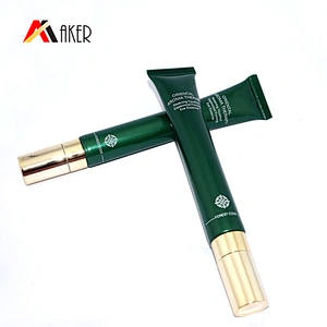 2020 Customized design empty 20ml green LDPE plastic cosmetic packaging eye cream tube