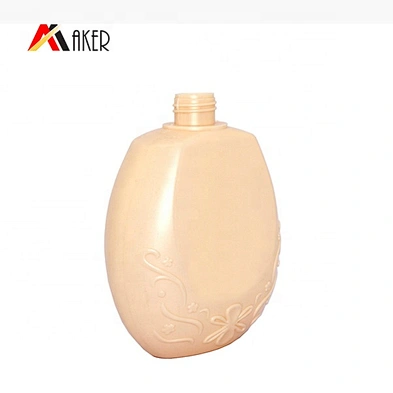 Factory wholesale 150ml 400ml beige special shape empty PE plastic shampoo bottle