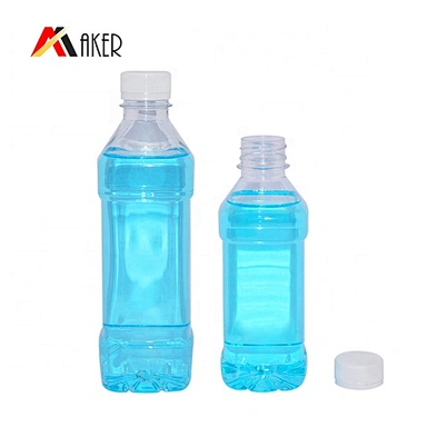 350ml 500ml Square Empty Clear Plastic PET Fruit Juice Or Mineral Water Drinking Bottle