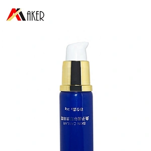 Wholesale 20ml round luxury soft cosmetic plastic tube packaging for eye cream with cream pump