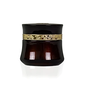 empty 50g 2oz black gradient gold face cosmetic packaging sets skin care hand cream glass jar