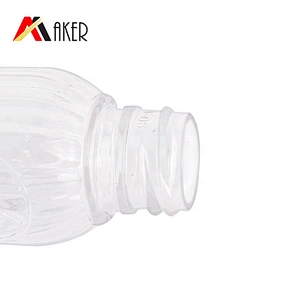 Custom 2oz / 60ml PET plastic cosmetic body lotion bottle toner bottle with rose gold aluminum covered screw cap