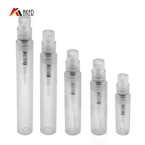 empty 2ml 3ml 4ml 5ml 7ml clear plastic Refillable Portable Tube Travel perfume mini spray bottle with mist sprayer