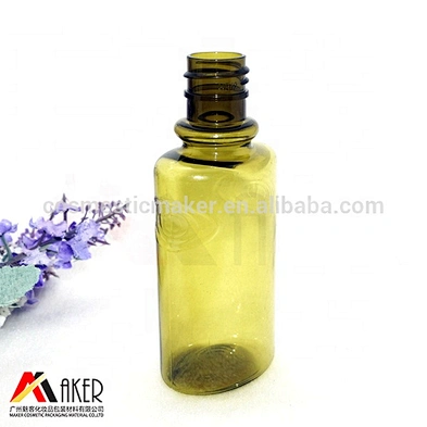 Custom Small Size 80ml Green PET Plastic Portable Travel Shampoo Bottle with Caps