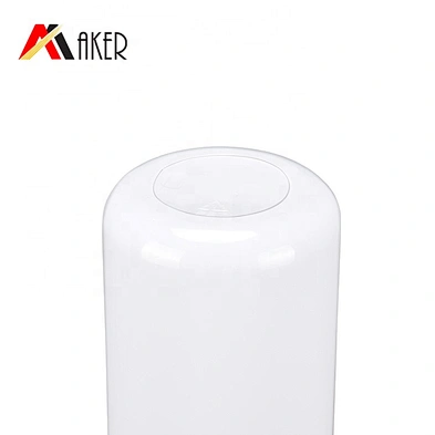 Empty white 500ml boston round PET plastic cosmetic lotion bottle with lotion pump