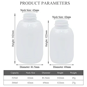 in stock 300ml 500ml plastic pet foam cream bottle for face clean body cream shampoo
