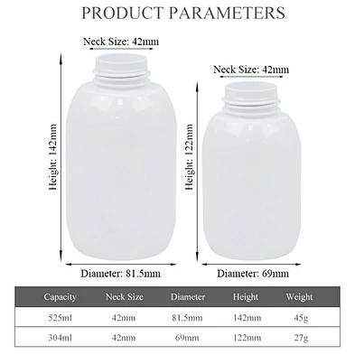 in stock 300ml 500ml plastic pet foam cream bottle for face clean body cream shampoo