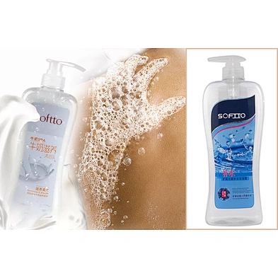 Factory price 1L clear PET plastic empty transparent shower gel bottle packaging with pump
