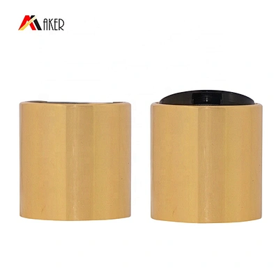Aluminum Screw Disc Top Cap for Bottle Wholesale 28/410 Gold Bottle Sealing,bottles Gold Aluminum or Customized Colors Carton