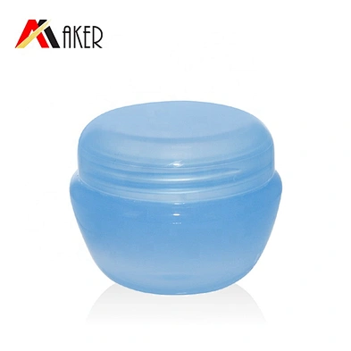 Empty 30 ml semi-transparent blue cheap pp cream jar for cosmetic with lid in stock