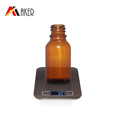 Wholesale/Custom factory 15ml semi-transparent amber glass essential oil bottle cosmetic glass essence bottle serum bottle