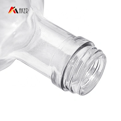 empty transparent 900ml vodka tequilav glass wine bottle packaging with aluminum cap