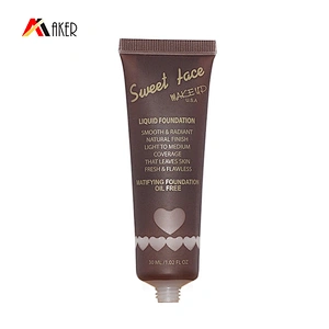 25ml Soft touch cosmetic BB cream liquid foundation tube packaging with screw cap
