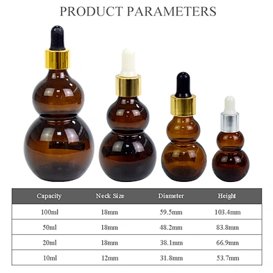 wholesale 10ml 20ml 50ml 100ml amber glass bottle personal care packaging custom dropper essential oil bottle