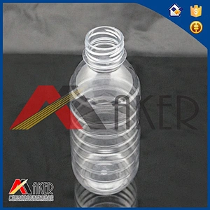 Factory supply clear empty PET 330ml round shape plastic juice bottle
