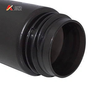 Hot sale 150ml semi-transparent frosted brown PET plastic cleanser facial foam pump bottle with black plastic foam pump
