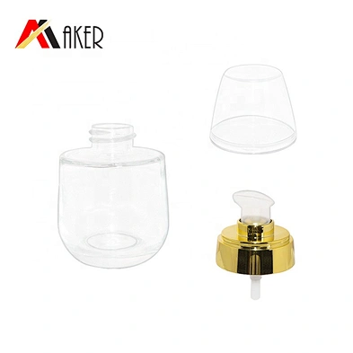 Wholesale luxury empty 40ml glass serum bottle glass lotion pump bottle