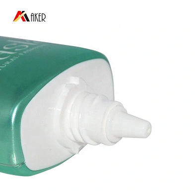 Wholesale green 40ml cosmetic BB CC cream plastic laminated aluminum tube packaging with acliry screw cap