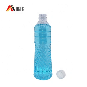 Wholesale BPA free 650ml empty clear PET plastic drinking water bottle with cap