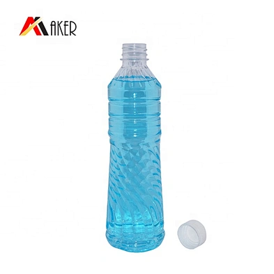Wholesale BPA free 650ml empty clear PET plastic drinking water bottle with cap