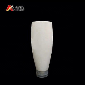 Wholesale price 150ml flat white squeeze PE cosmetic shampoo plastic bottle with screw cap