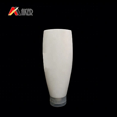 Wholesale price 150ml flat white squeeze PE cosmetic shampoo plastic bottle with screw cap