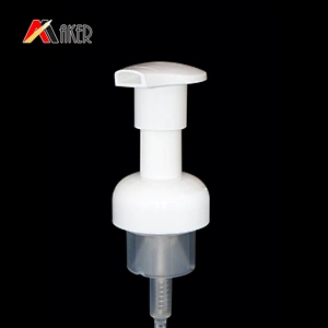 Wholesale 42mm white PP plastic soap foam pump dispenser for cosmetic bottle