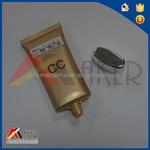 Laminated aluminum cosmetic tube CC cream aluminum tube electroplating lid