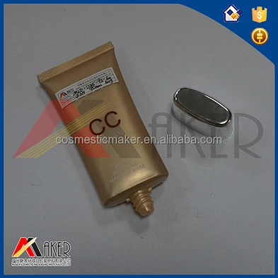 Laminated aluminum cosmetic tube CC cream aluminum tube electroplating lid