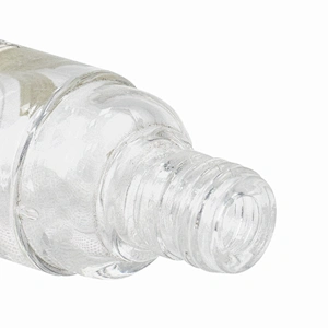 designer glass cosmetic drop bottle essential oil packaging personal care clear child proof dropper bottle